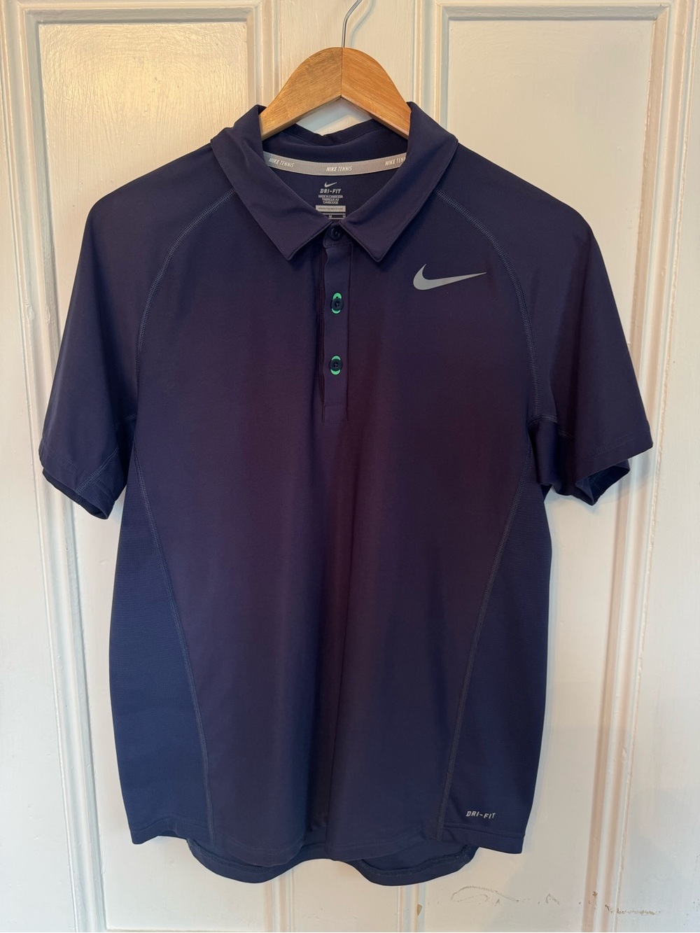 Nike Dri-FIT Men's Navy Performance Polo Tennis Medium